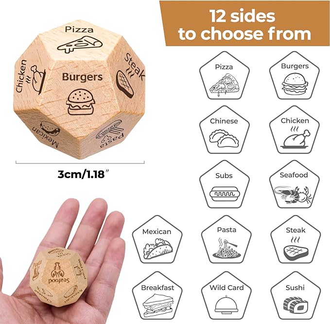 Fathers Day Dad Gift for Dad Husband from Daughter Son Wife, Anniversary Birthday Gifts for Men Women, Stocking Stuffers for Men, Date Night Dice