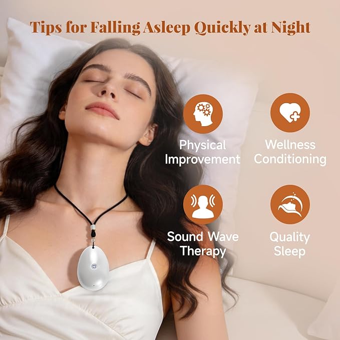 Sleep Aid Device - Portable White Noise Machine with Bluetooth & Pillow Speaker, Rechargeable Personal Sound Machine for Bed, Sensory Calm Focus & Sensory Relaxation for Adults Kids