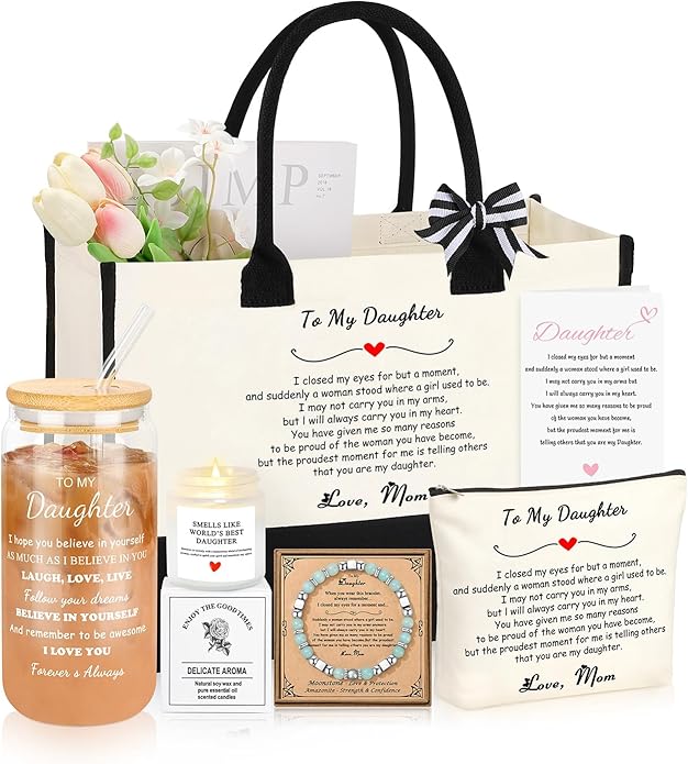 Gifts for Women Basket Set of 6, Mothers Day Birthday Gifts for Mom Grandma Sister Daughter