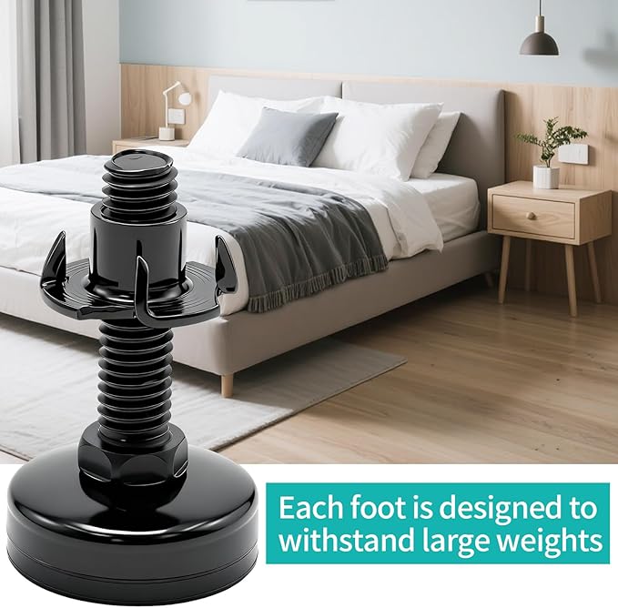 Heavy-Duty Furniture Adjustable Feet, Corrosion-Resistant Levelers, Suitable for Tables, Cabinets, Chairs, Sofas, Workbenches, and Other Heavy-Duty Furniture (32 Pack)