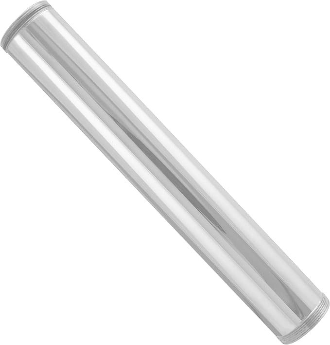 Westbrass D419-50 1-1/4" OD x 12" Double End Threaded Lavatory Sink Drain Extension Tailpiece, Powder Coat White