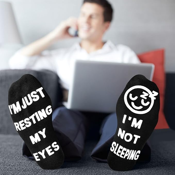 FilmHOO Birthday Gifts for Men Fathers Day Dad Gifts for Dad from Daughter Son Wife Easter Mens Funny Socks for Him