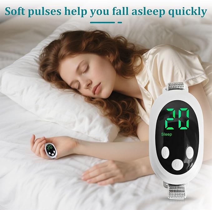 Handheld Sleep Aid Device, Anxiety Device, Relief Anxiety Help Sleep, Promotes Rest, USB Rechargeable，Microcurrent Relaxation Tool, USB Rechargeable, for Adults