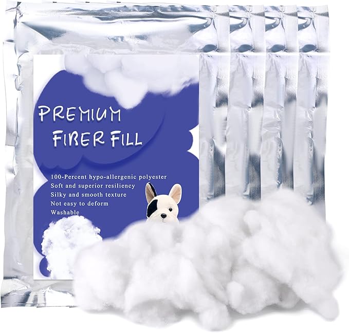 BUTUZE 800g/28oz Polyfill Stuffing, (2.1oz-4.4lb) Fiberfill for Crafts, Polyester Fiber Fill, Premium Resilience Fill Fiber for Stuffing Pillow and Home Decoration Projects