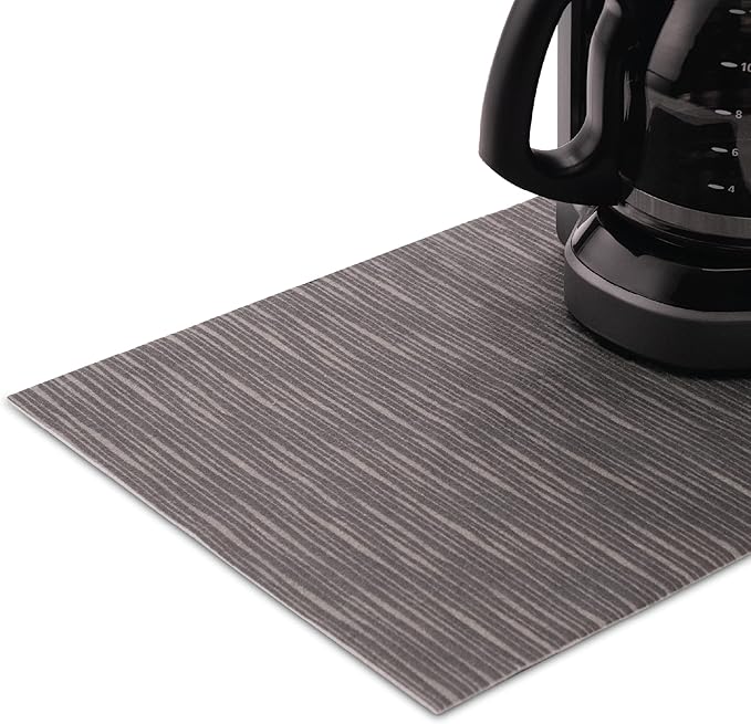 S&T INC. Coffee Mat, Absorbent Bar Mat for Coffee Maker and Espresso Machine, 12 Inches x 18 Inches, House Blend Print, 1 Pack
