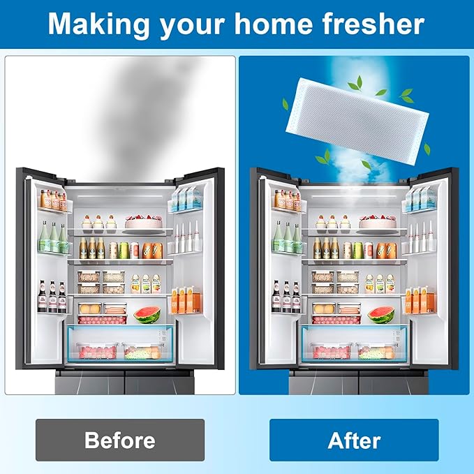 Refrigerator Air Filter Compatible with FRIGIDAIRE Gallery Models GRMC2273BF, GRMC2273BD, GRMG2272BF， Compatible with FRIGIDAIRE PureAir PK-2 Produce Keeper Plus FRPAPK2RF