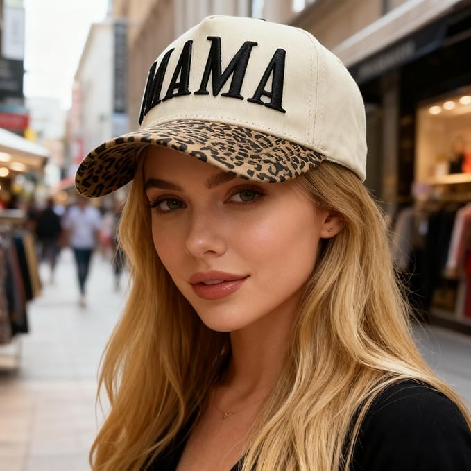 Womens Trucker Hat - with Mommin Embroidery Ponytail Fit - Mothers Day Great Gifts for Mom Wife Stepmom