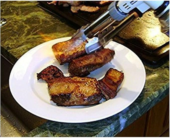Iwatani PRO2 Culinary Professional Kitchen Butane Torch | Adjustable Flame Shape Strength 2700 F | Sous Vide Crème Brulee Pastries | Anti-flare | Incl. Stabilizing Stand | Butane Fuel Not Included