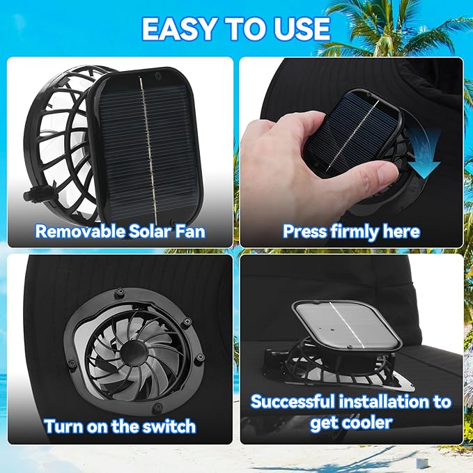 Hat with Fans Solar Power Wide Brim Solar Fan Hat, Sun Hat with 2 Fans Two Power Supply Modes, Outdoor Solar Powered & USB Charging Fishing Hat for Men Women Solar Fan Hats for Men