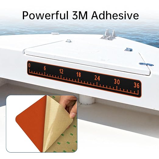 HZshark EVA Foam Fish Measuring Board, Fish Ruler with 3M Self-Adhesive Backing, 36" Fishing Tape Measure for Boats Sailboats Yachts Kayaks