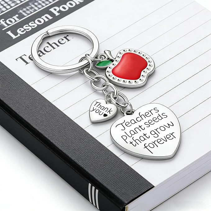 Personalized Teacher Appreciation Gifts for Women/Men, Custom Keychain for Teacher, End of Year Teacher Gifts, Teacher Retirement Gifts 2026