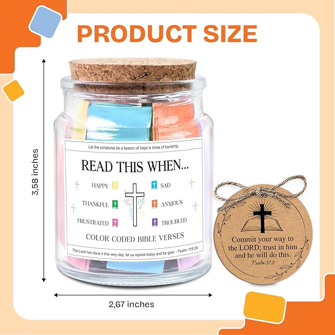 NewEleven Mothers Day Gifts For Women - Christian Gift For Her, Friends - Confirmation Gifts for Boys, Girls - Inspirational, Birthday Gift From Bestie, Family, Coworker - Bible Verse Jar