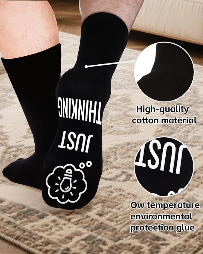 Vitery Father's Day Gifts From Daughter Wife Son Kids- Personalized Fathers Day Gift For Dad Husband Stepdad, Funny Men Socks