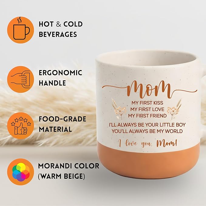 Mother’s Day Gifts for Mom from Son, Sentimental Mom Mug 13oz, Mother Son Gift, I Love You Mom Coffee Mug, Birthday Gifts for Moms from Sons