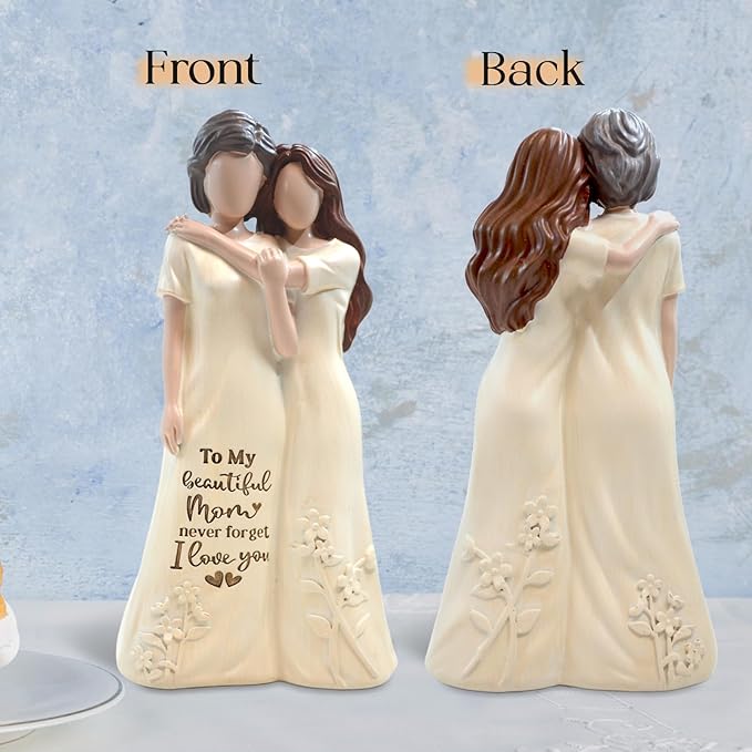 Gift for Mom Mother’s Day，Mom Birthday Gifts from Daughter - Christmas & Thanksgiving Gifts for Moms,Mommy,Mother of the Bride or Mother-in-Law 7.8" Figurines