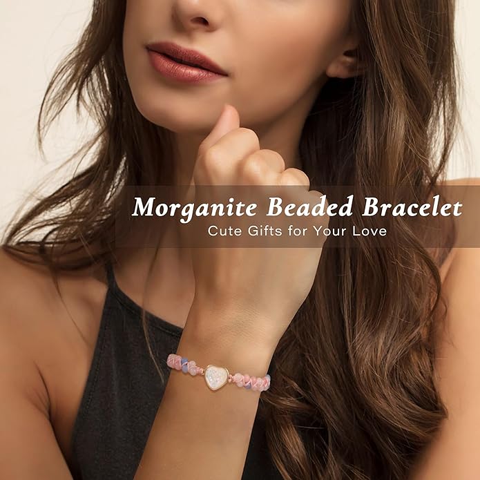 Mothers Day Gifts for Daughter Granddaughter, To My Mom Grandma Wife Girlfriend Sister Jasper Heart Bracelets Birthday Anniversary Christmas Stocking Stuffers Valentines Day Jewelry