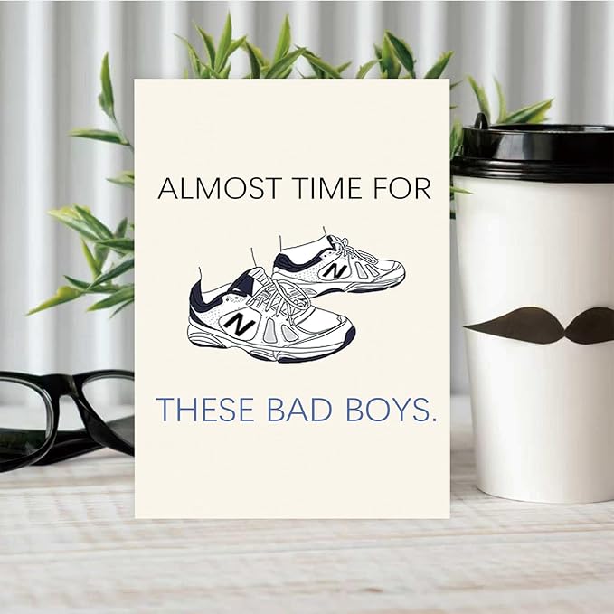 Funny Father's Day Card for Husband, New Dad Gifts from Wife, First Time Dad Gifts Hilarious Shoes