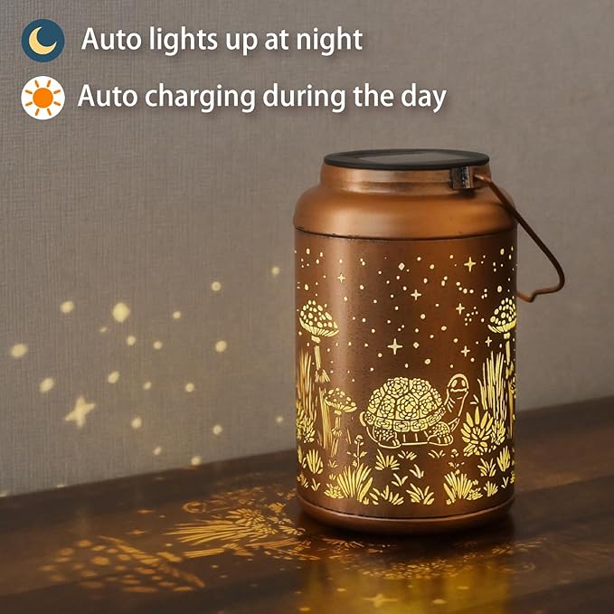 Birthday Gifts for Women - Mothers Day Gifts for Mom, Grandma, Solar Lanterns Outdoor Waterproof - Turtle Solar Lights Outdoor Garden Decor for Outside,Patio, Yard