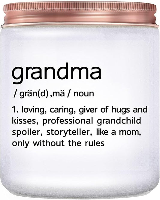 Gifts for Grandma, Grandma Birthday Christmas Mother's Day Gifts, First Time Grandma’s Gift from Granddaughter Grandson - Lavender Scented Candle