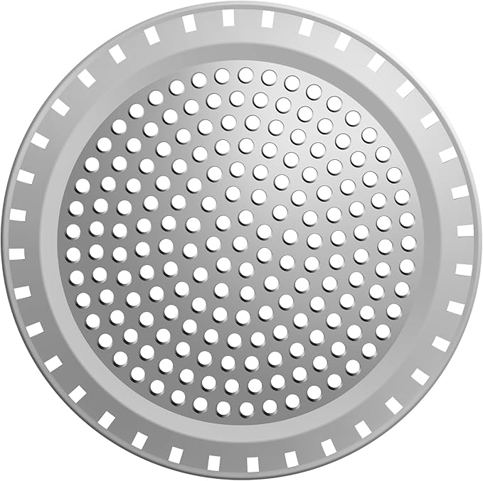 Shower Drain Hair Catcher,Aluvor Shower Drain Cover Bathtub Drain Strainers Weighted Metal Hair Trap Stopper Sink Protector Filter Bathroom Flat Strainer Stopper (Silver Gray)