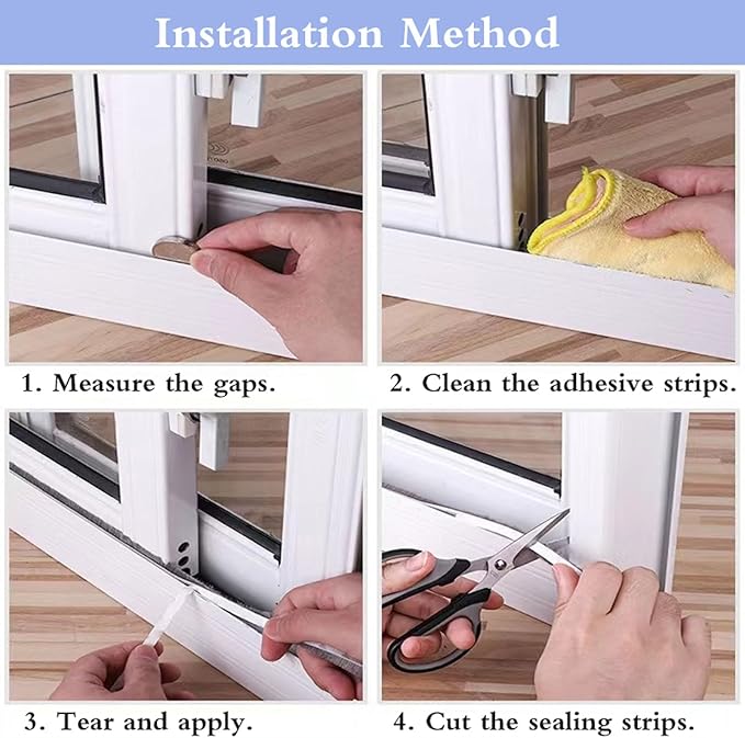 Window Weather Stripping Door Seal, Door Window Weatherstrip Brush Type Windproof Soundproof Insect Proof Grey Multiple Sizes(7 x 6mm)