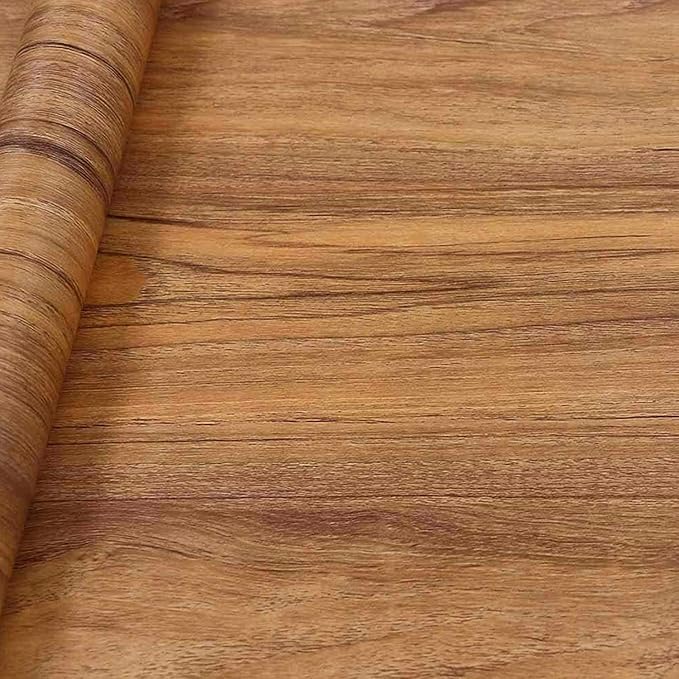 COSNIGHT 15.7" ×196" Wood Grain Wallpaper Peel and Stick Vinyl Film Self Adhesive Decor Wall Paper for Cabinet Drawer Shelf Liner Easy to Clean