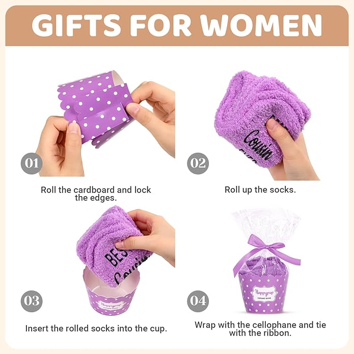HAPPYPOP Mothers Day Socks - Sisters Aunt Gifts, Gifts for Sister Daughter Mother in Law