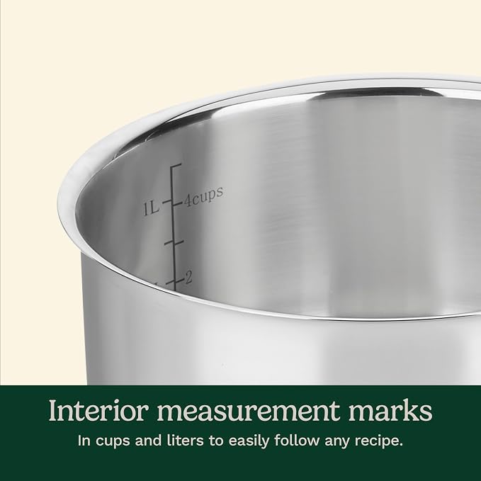 Cuisinart 1.5 Quart Sauce Pan with Cover, Stainless Steel Pot with Lid, Small Kitchen Pots, Dishwasher Safe, Compatible with Induction, Electric, Gas Cooktops, Oven Safe Saucepan, Cool Grip Handles | Stainless steel saucepan with aluminum encapsulated ...
