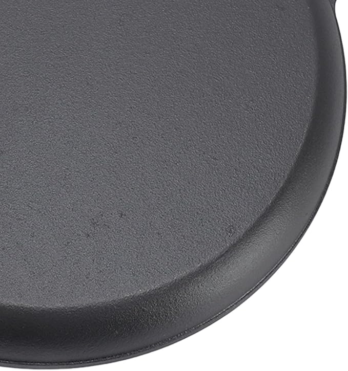 Cast Iron Pan Cast Iron Pancake Flat Skillet 35cm Thickened Stick Frying Pan for Uniform Heating Uncoated Design Ideal for Pancakes Crepes Tortillas Easy to Store (30cm)
