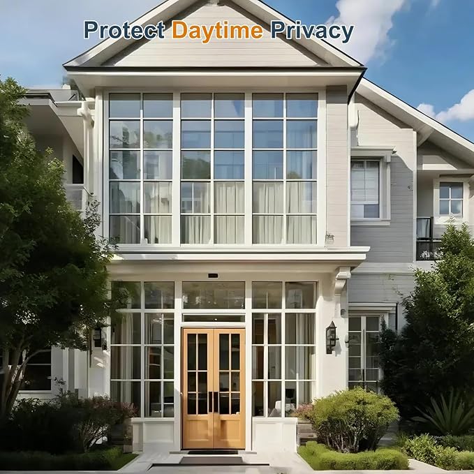 Ceramic WindowTinting Film -SuperiorHeat Rejection, Blocks99% Harmful UV Rays,Reduces Glare, Long-Lasting for Residential& Commercial Use (lceGray 16.5 Inch X 6.56Feet)