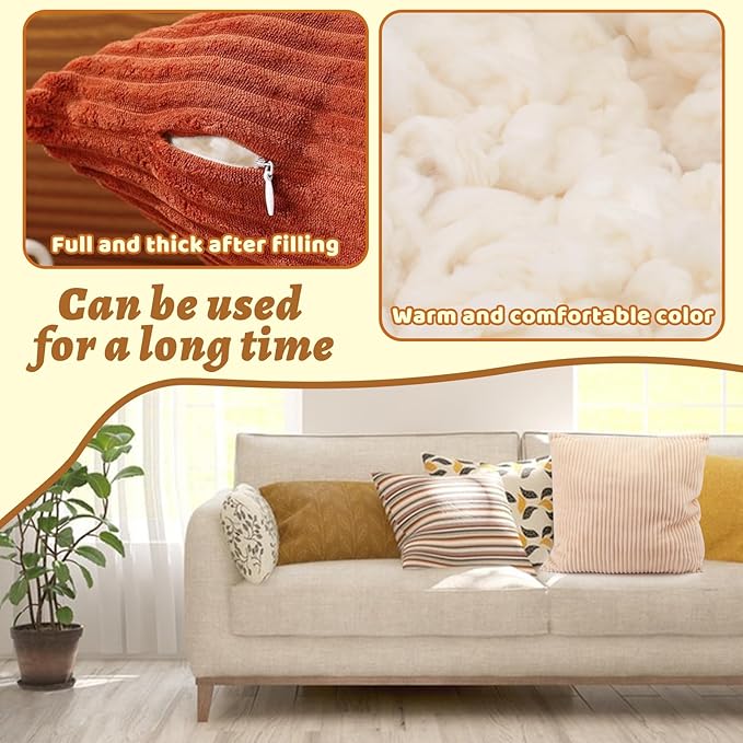 4.4 lb Cotton for Pillow Stuffing, Soft Natural Cotton Filling, Cotton Batting Warm Fiber Fill Stuffing for Stuffed Animals, Cushion Quilt, Home DIY Crafts