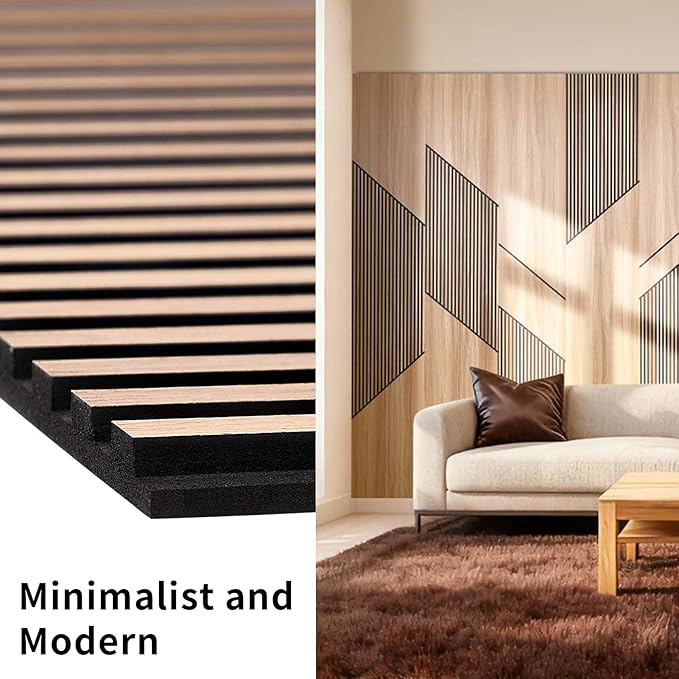 8-Pack Teak Wood Grain 3D Wall Panels with Adhesive, Peel and Stick PVC Wall Tiles for Accent Wall, Covers 48.83 Sq Ft for Luxury Living Room & Bedroom Decor