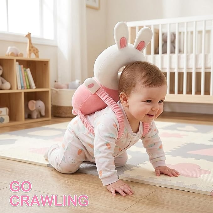 Baby Head Protection Pillow Backpack – Anti-Fall Cushion for Toddlers | Breathable, Shock-Absorbing Infant Safety Head Guard with Adjustable Straps