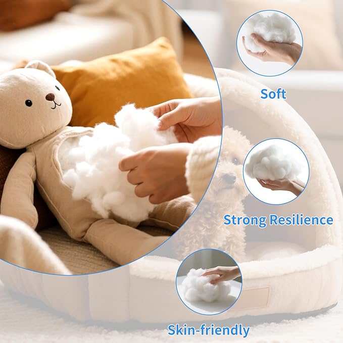 Daylendar Polyester Fiberfill Stuffing 150g/5.3oz - Ultra-Soft & Fluffy Premium Polyfill Stuffing for Stuffed Animals,Crochet Stuffing, DIY Crafts - High Resilience Recyclable