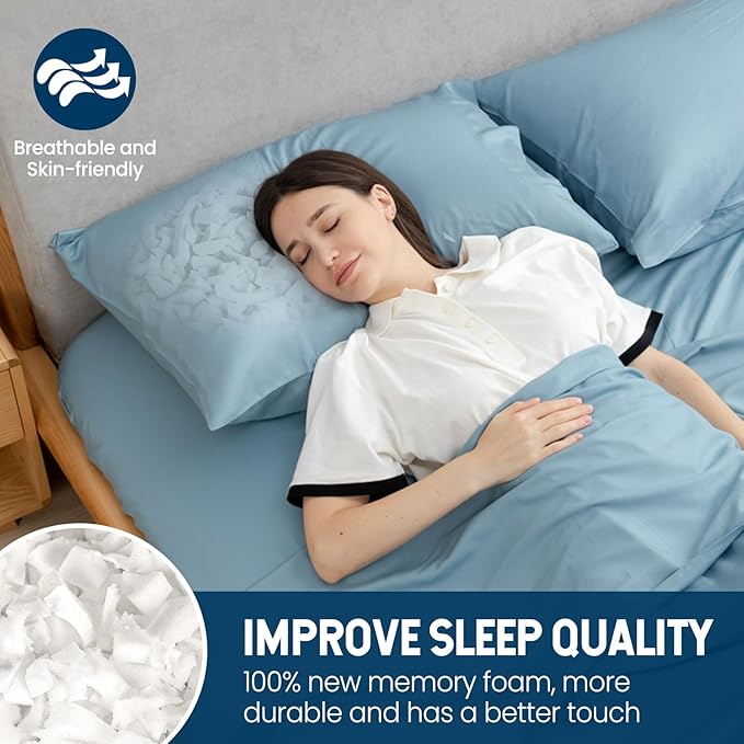COSNIGHT Bean Bag Filler, 20lbs Shredded Memory Foam Filling, Soft Pillow Stuffing for Bean Bag, Couch Cushion, Dog Bed, Arts Crafts