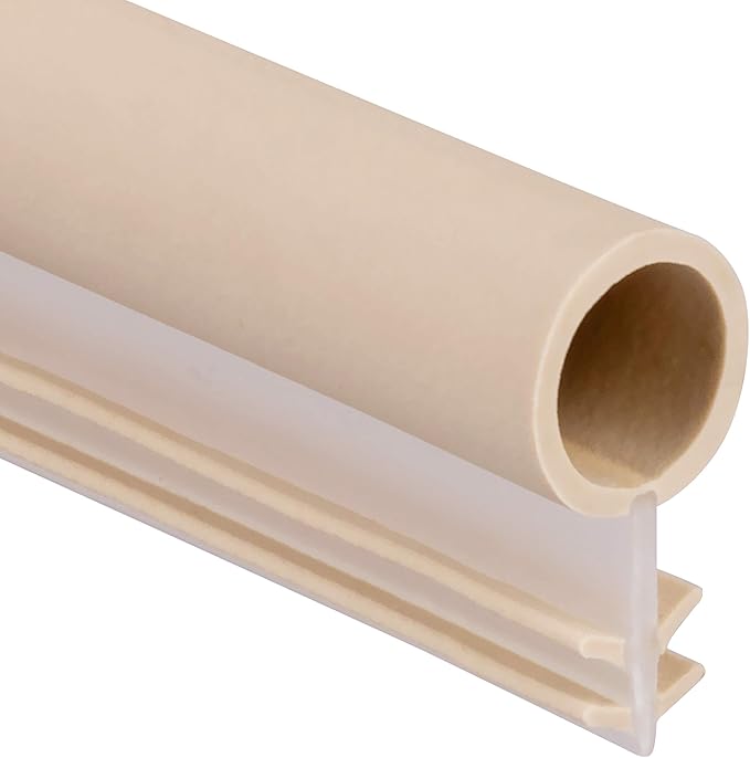 Window Weatherstrip Seal 1/4" Bulb Bubble Kerf Mount 4 Colors & 6 Length Options (50', Tan)