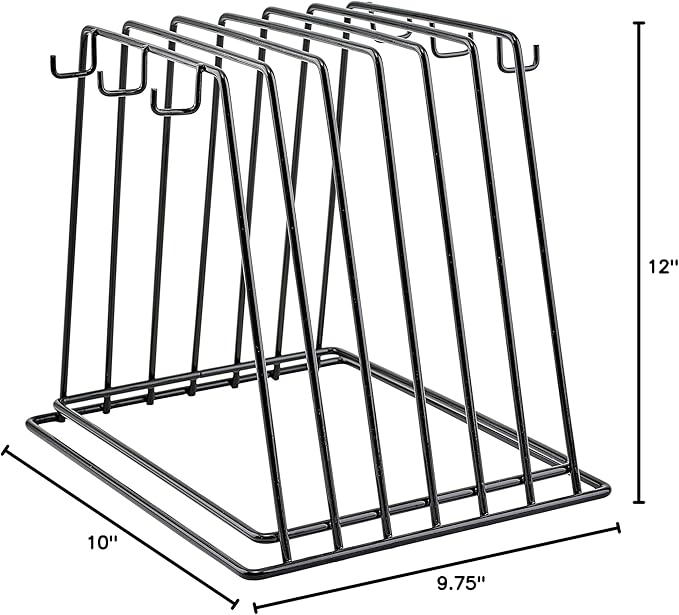 Winco 6-Slot Cutting Board Rack, Vinyl Coated Medium