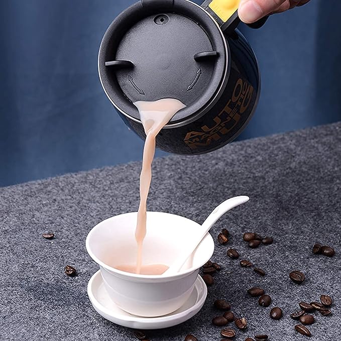 Self Stirring Mug Auto Self Mixing Stainless Steel Cup for Coffee -450ml/15oz