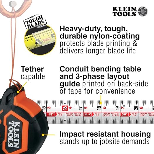 Klein Tools Tape Measure Set with 16-Foot and 25-Foot Reach