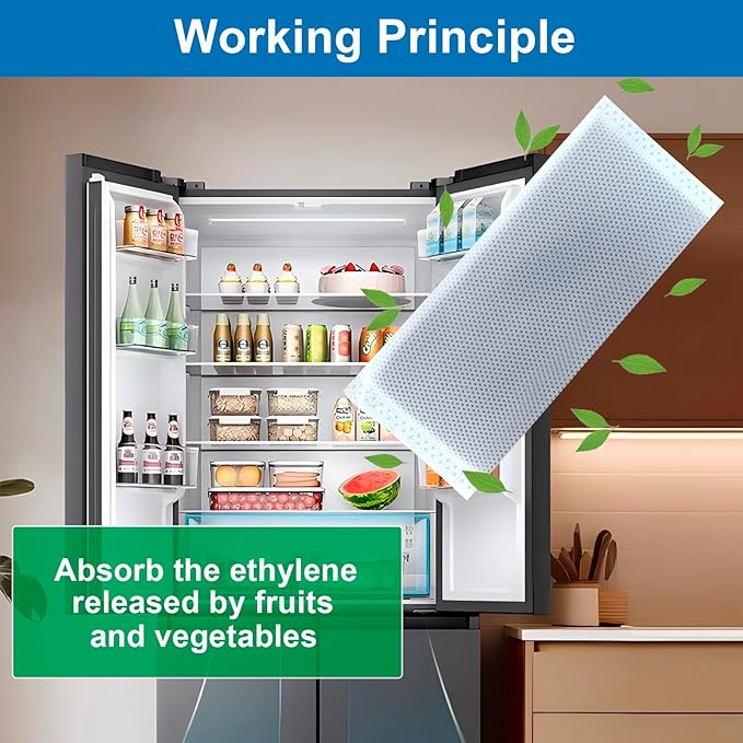 Refrigerator Air Filter Compatible with FRIGIDAIRE Gallery Models GRMC2273BF, GRMC2273BD, GRMG2272BF， Compatible with FRIGIDAIRE PureAir PK-2 Produce Keeper Plus FRPAPK2RF