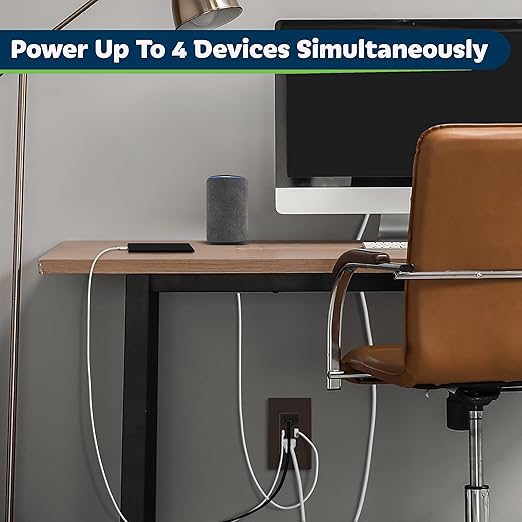 TOPGREENER 2-Port USB Outlet, Type C USB Wall Outlet, 15 Amp TR Receptacle Plug, Charging Power Outlet with USB Ports, Wall Plate Included, UL Listed, TU21536AC-BR-2PCS, Brown, 2 Pack