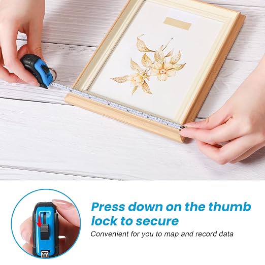 Xuhal 50 Pcs Mini Measuring Tape Keychains Small Measuring Tape Bulk Set 3ft Retractable Measurement with Pause Buttons for Engineer Crafter, Autowind and Lock(Blue)