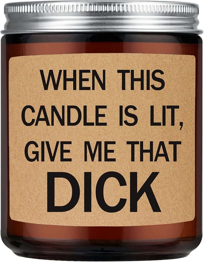 Funny Gifts for Men,Him - Birthday Gift for Fiance,Couple,Husband - Valentines Day Gifts for Him,Naughty Fathers Day Anniversary Engagement Gift for Husband,Lavender Scented Candles