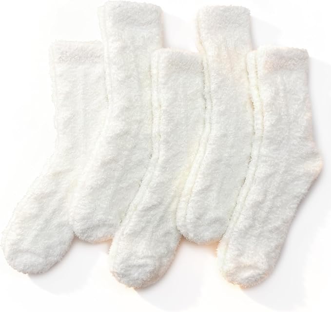 TEHOOK Warm & Cozy Gifts for Women, Fluffy Fuzzy Plush Sleeping Slipper Socks - Soft Warm Fabric