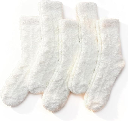 TEHOOK Warm & Cozy Gifts for Women, Fluffy Fuzzy Plush Sleeping Slipper Socks - Soft Warm Fabric