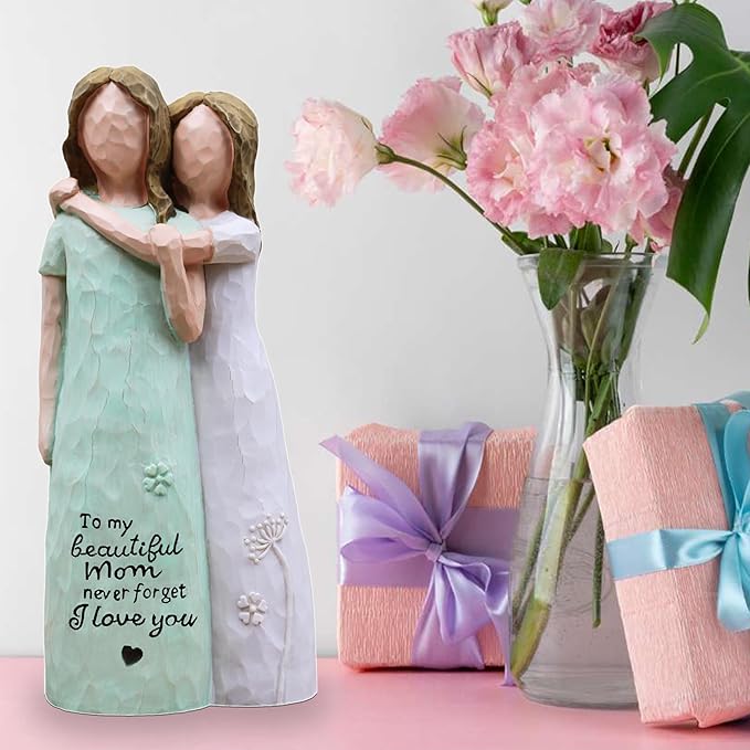 Gifts for Mom, Birthday Gifts for Mom from Daughter, Sculpted Hand-Painted Figurine (Green)