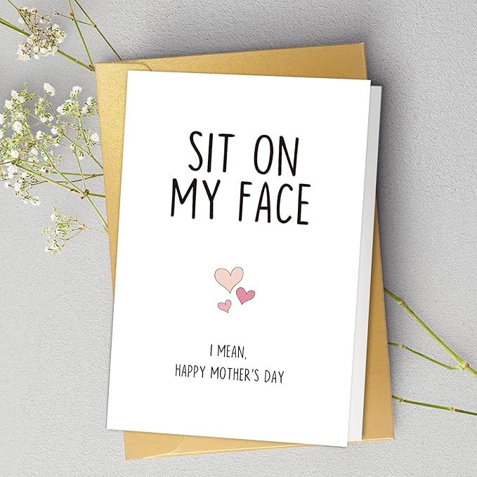 Spercy Dirty Mothers Day Card for Wife, Naughty Mothers Day Card Gift from Husband, Sexy Mothers Day Card for Girlfriend Fiancee