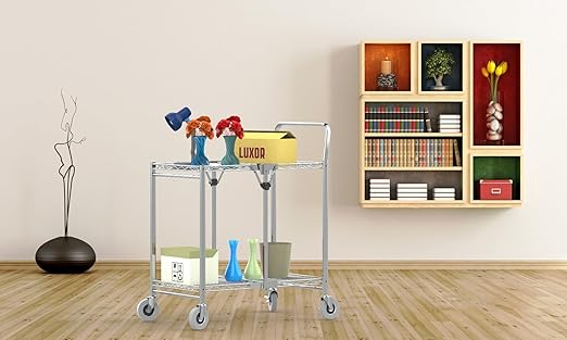 FSE 373-WSCC-2 Two-Shelf Collapsible Wire Utility Cart