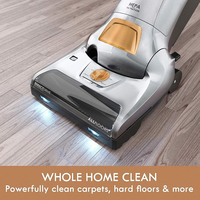 Kenmore BU1017 Powerful Bagged Upright Vacuum Cleaner with 3-Motor | LED Dirt Sensor, HEPA Filter, 5-Level Height Adjustment & Pet Handi-Mate for Carpet, Hardwood Floor, Pet Hair and more
