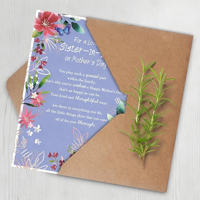 Happy Mothers Day Card Gifts for Sister in Law, Sister-in-Law Mother's Day Card, Mothers Day Gift Ideas